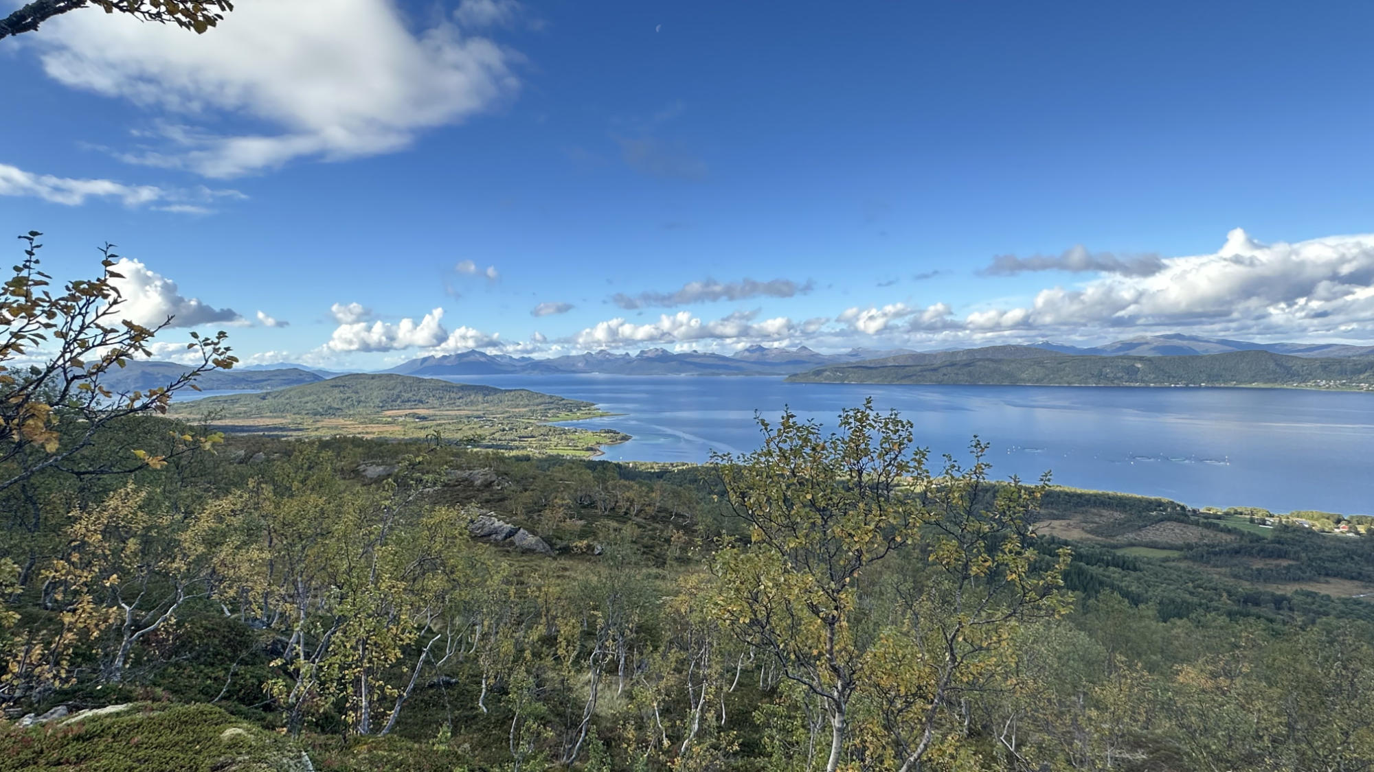 Site with sea and mountain view to Senja