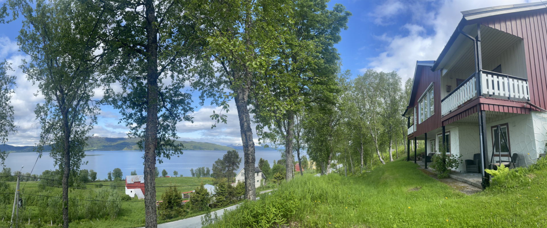 Site with sea and mountain view to Senja